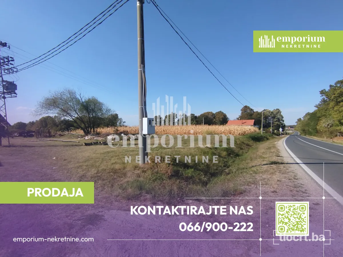 Građevinska parcela 18.082m² uz glavni put sa strujom, vodom i bunarom ID:2646/EN