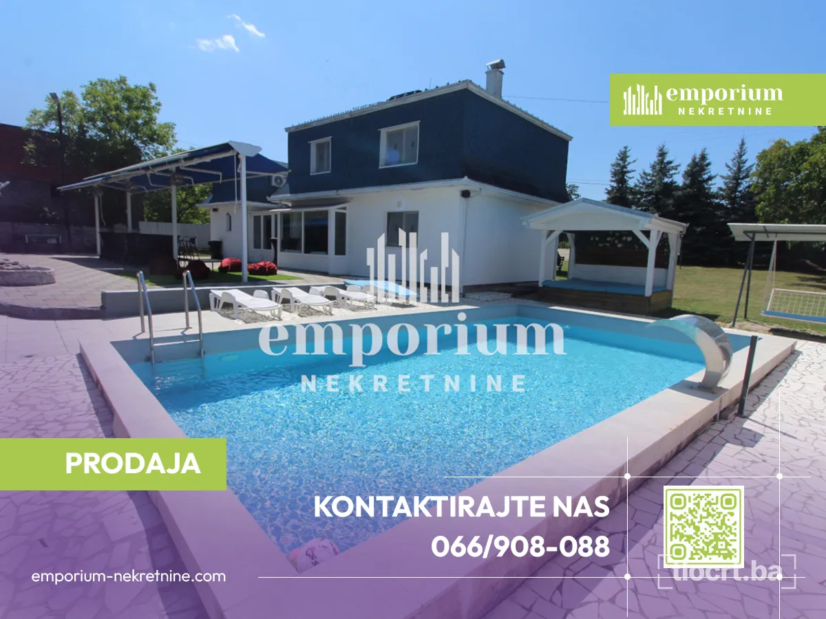 Vila sa bazenom i uređenim dvorištem, površine 85 m² – odlična investicija! ID: 2768/BN