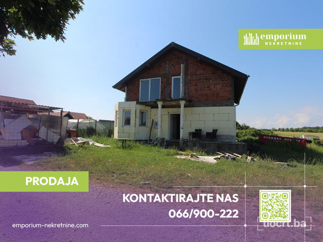 Nedovršena porodična kuća Pr+Pot od 100 m² na placu od 480 m² ID: 2747/EN